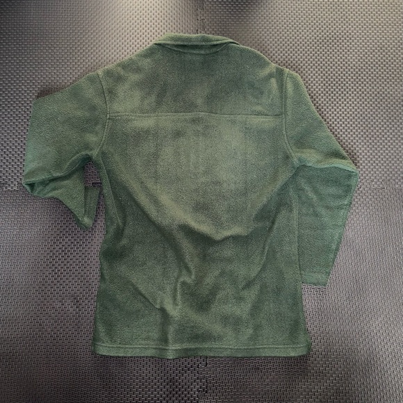 Green fleece button up shirt - Picture 3 of 3
